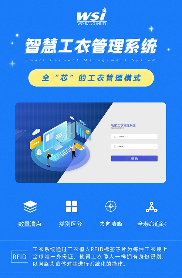 重磅:WSI智慧工衣管理系统,正式上线!
